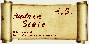 Andrea Šipić vizit kartica